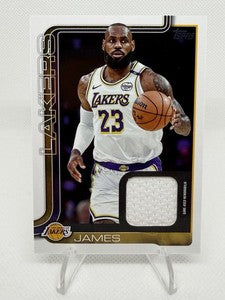 Lebron James 2025 topps flagship game used patch