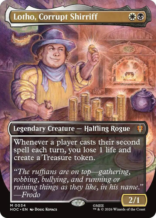 Lotho, Corrupt Shirriff (Borderless) FOIL - The Hobbit: Eternal-Legal (HOC)