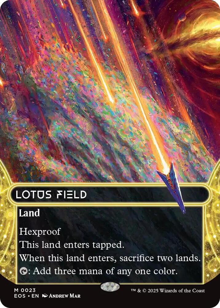 Lotus Field (0023) (Borderless) - Edge of Eternities: Stellar Sights (EOS) Foil
