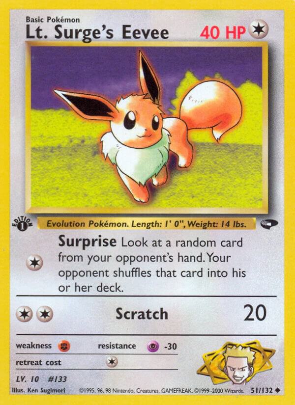 Lt. Surge's Eevee - Gym Challenge (G2) 1st Edition