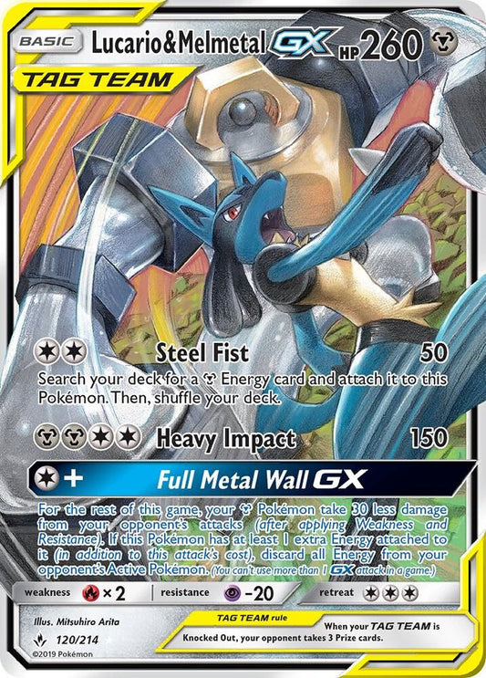 Lucario & Melmetal GX - SM - Unbroken Bonds (SM10) 120/214