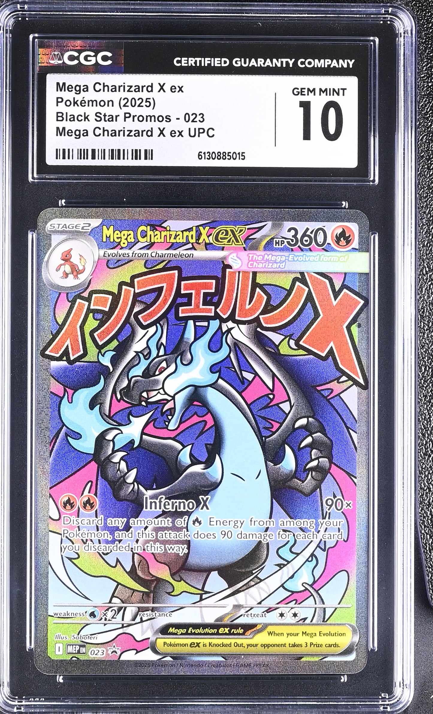 Mega Charizard X EX 023 Promo CGC 10