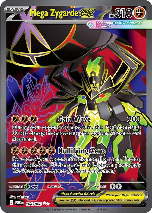Mega Zygarde Ex 104/088 POR