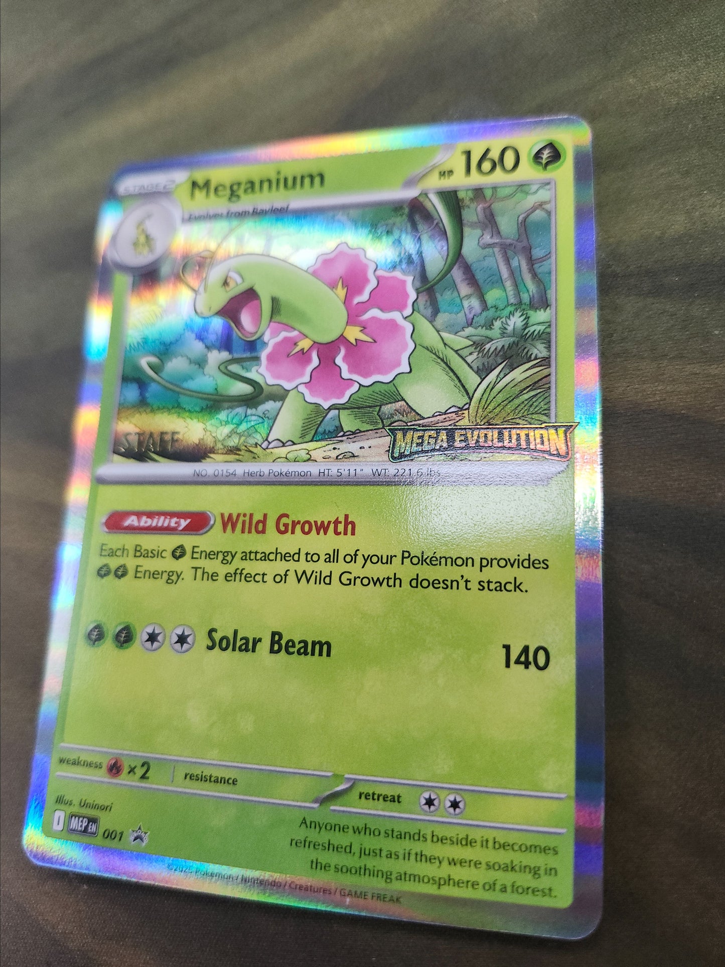 Meganium Pre-release Staff Promo #001