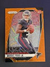 Michael Penix Jr Orange Lazer RC Prizm #378 T
