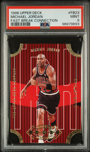 1996 Upper Deck Fast Break Connection Michael Jordan #FB23 PSA 9