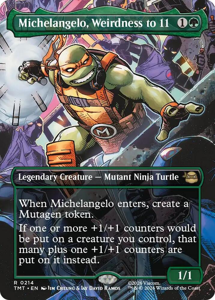 Michelangelo, Weirdness to 11 (Borderless) - Teenage Mutant Ninja Turtles (TMT) 0214