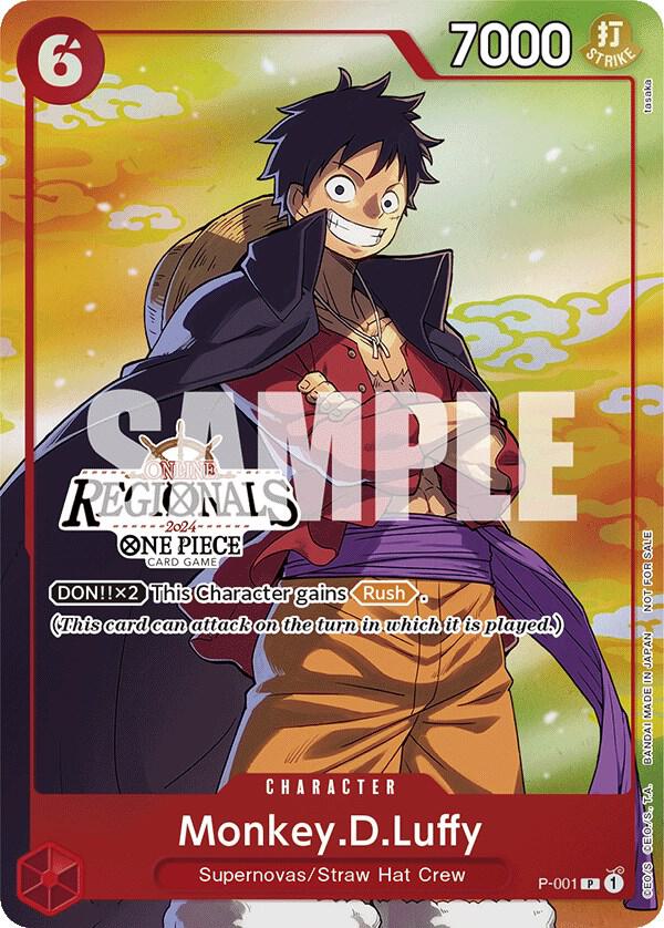 Monkey.D.Luffy (001) (Online Regional 2024 Vol. 2) [Participant] - One Piece Promotion Cards (OP-PR