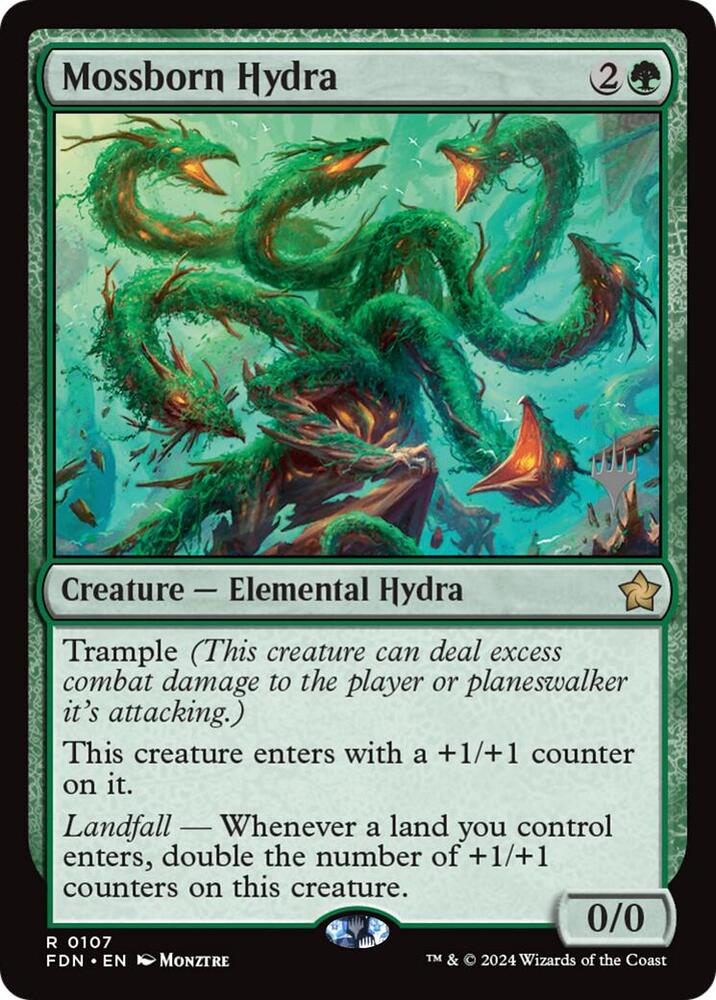 Mossborn Hydra Promo Foil 0107 FDN