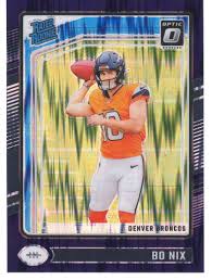 Bo Nix Purple Optic Shock Rated Rookie #209