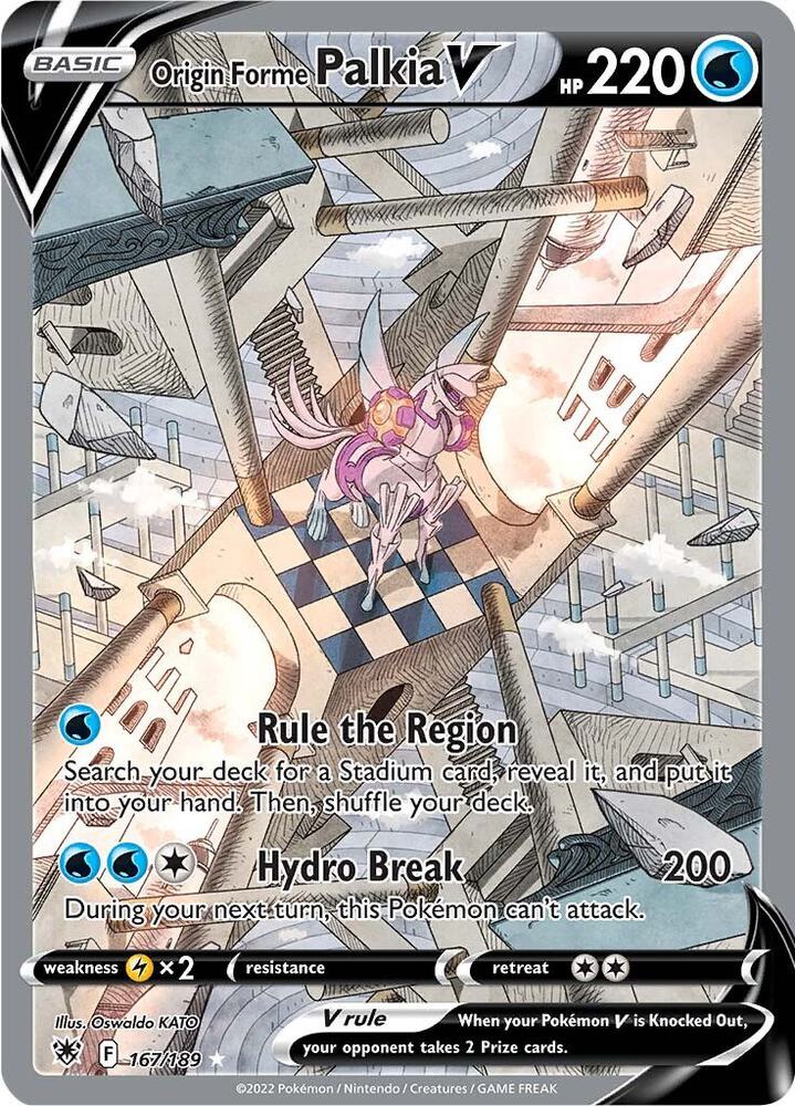 Origin Forme Palkia V Alt Art 167/189 Astral Radiance