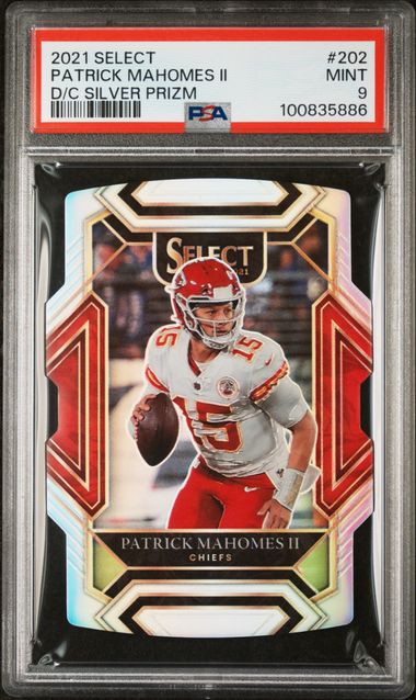 2021 Select Patrick Mahomes DC Silver Prizm PSA 9