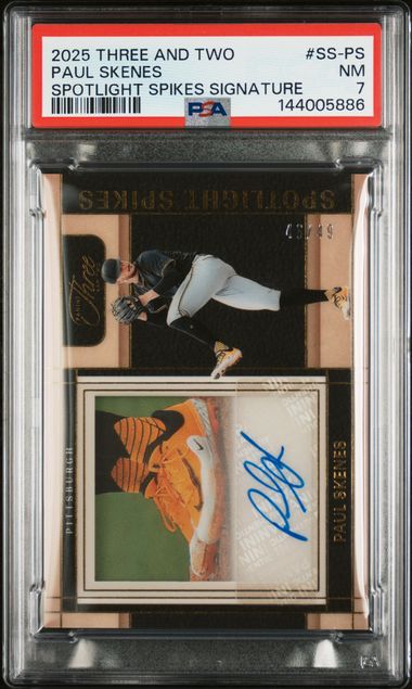 Paul Skenes 2025 Spotlight Spikes Signature Auto /49 PSA 7