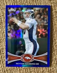 Peyton Manning Blue Refractor /199 Topps Chrome 2012
