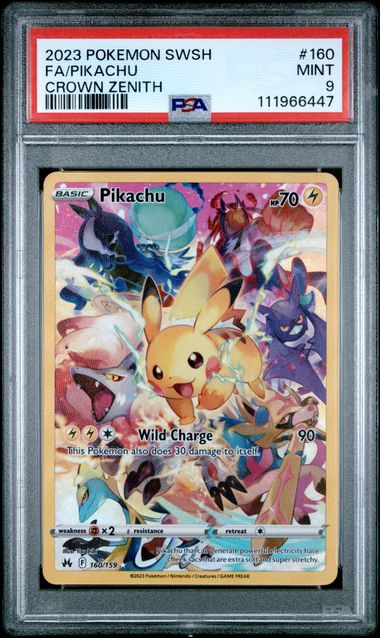 Pikachu (Secret) - Crown Zenith (CRZ) FA PSA 9