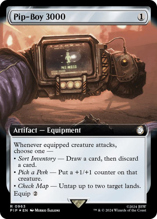 Pip-Boy 3000 (Extended Art) (Surge Foil) - Universes Beyond: Fallout (PIP)