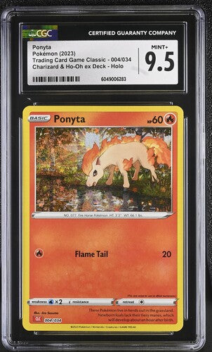 Ponyta Classic Holo 004/034 CGC 9.5