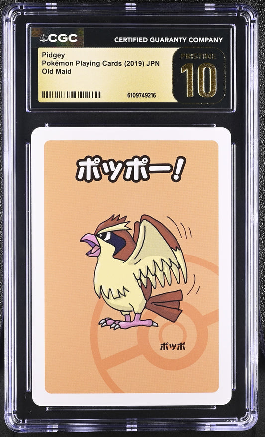 Pidgey Old Maid Playing Card Japanese CGC Pristine 10