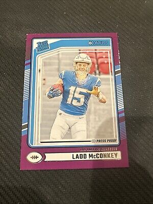 Ladd McConkey RC Purple Press Proof #328