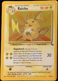Raichu Fossil Holo LP