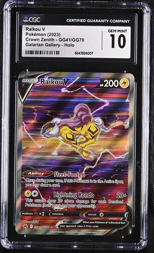 Raikou V CGC 10 GG41/GG70 Crown Zenith