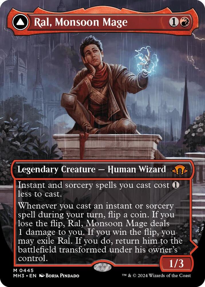 Ral, Monsoon Mage (Borderless) - Modern Horizons 3 (MH3) 0445