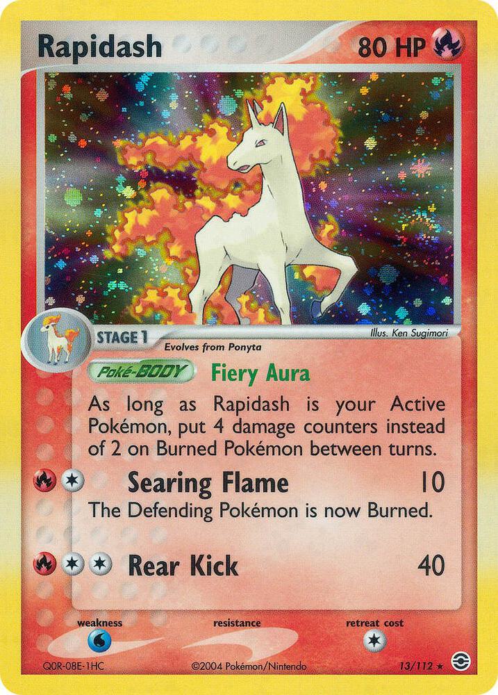 Rapidash Foil 13/112 FireRed LeafGreen