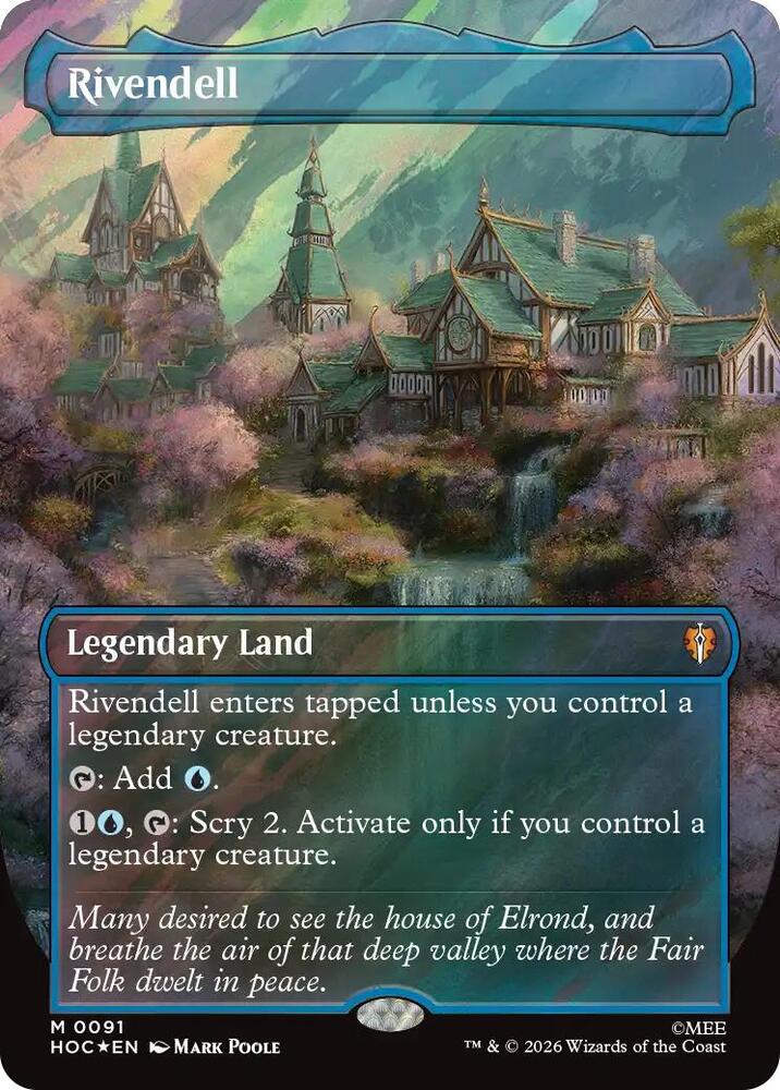 Rivendell (Borderless) (Surge Foil) - The Hobbit: Eternal-Legal (HOC)