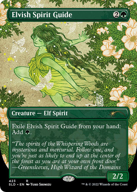 Elvish Spirit Guide (Borderless Foil) - Secret Lair Drop Series (SLD)