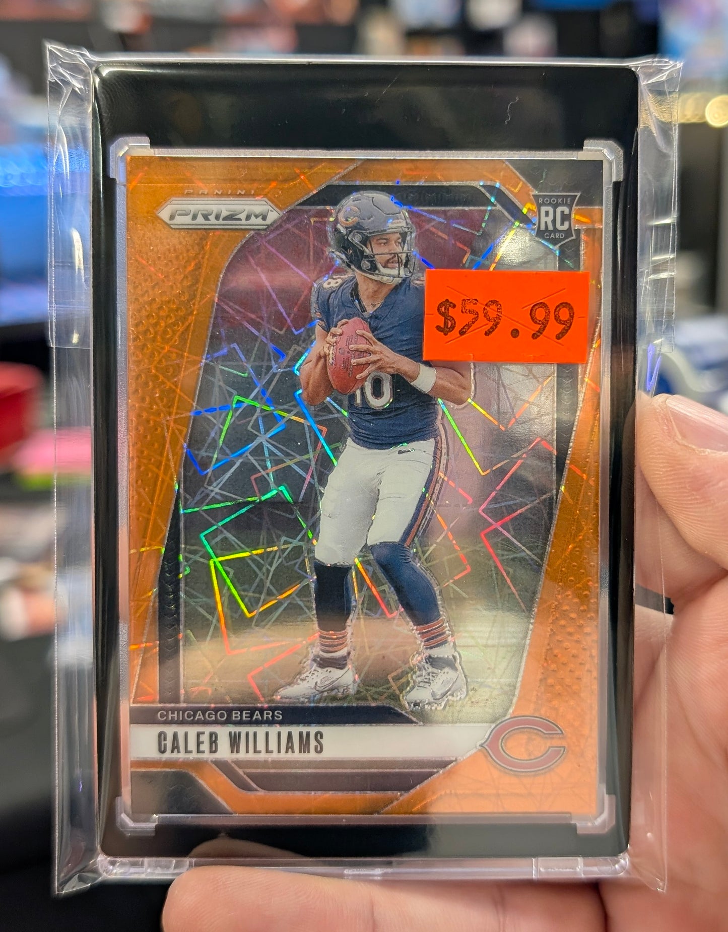 Caleb Williams Prizm Orange Laser RC