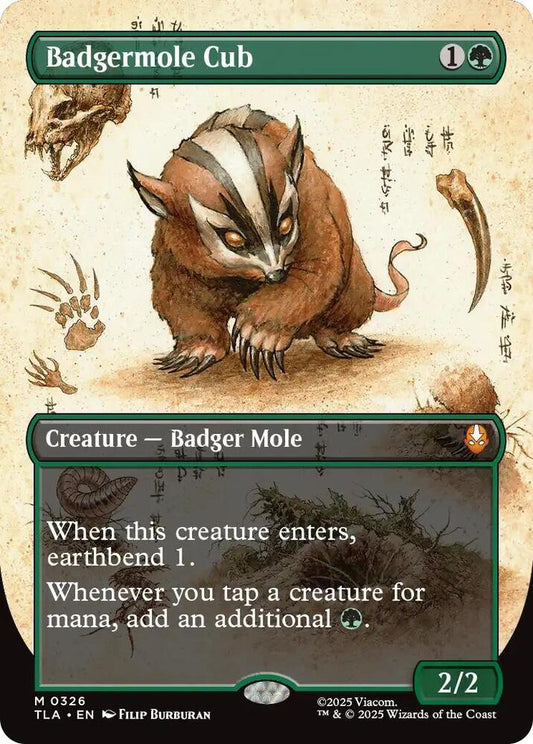 Badgermole Cub (Borderless Foil) - Avatar: The Last Airbender (TLA)