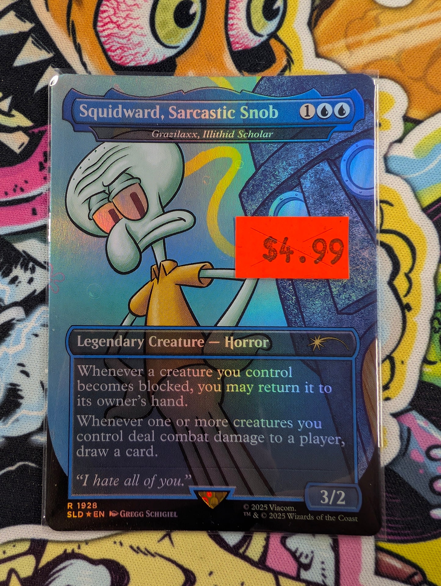 Squidward, Sarcastic Snob Secret Laire Foil R1928