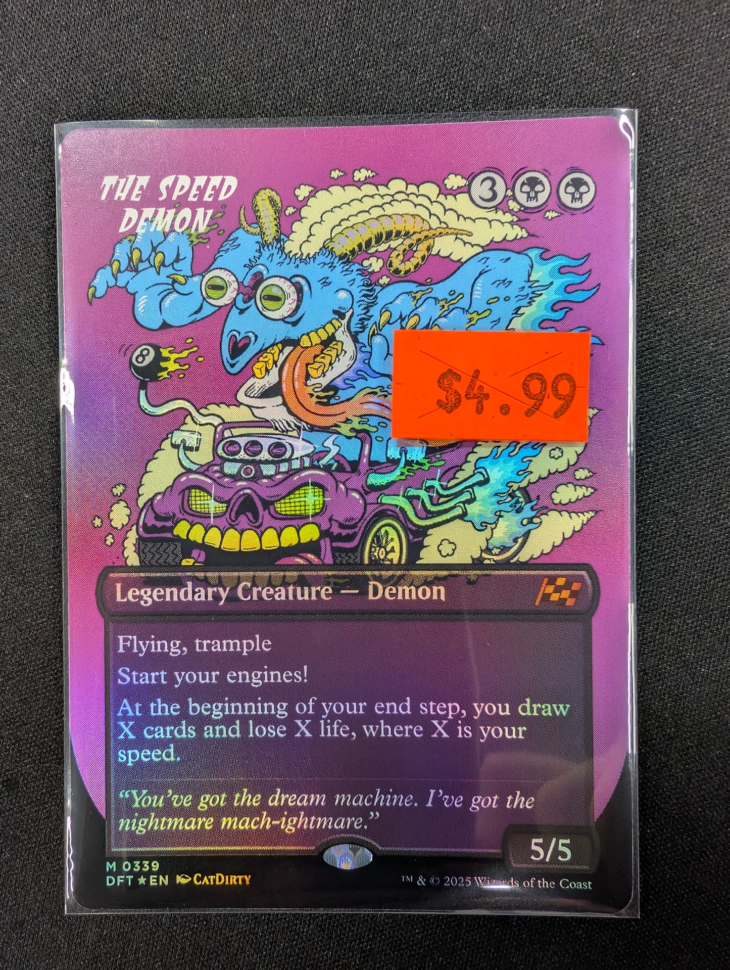 The Speed Demon M0339 Borderless Foil