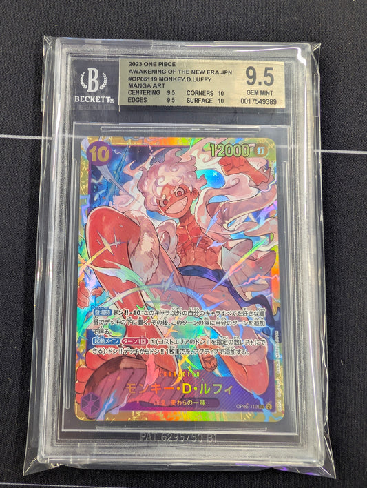 Monkey.D.Luffy Parallel OP05-119 Japanese BGS 9.5