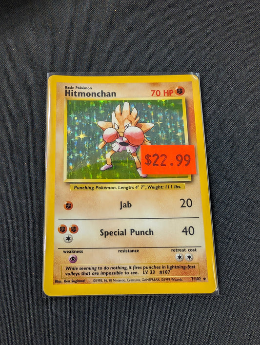 Hitmonchan Base Set Holo NM