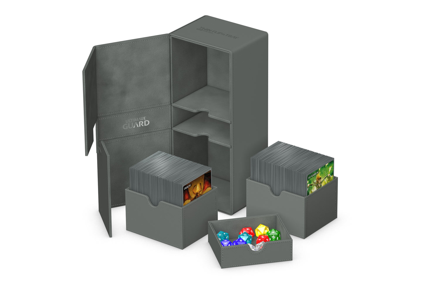 Ultimate Guard Twin Flip'n'Tray 266+ Grey Monocolor