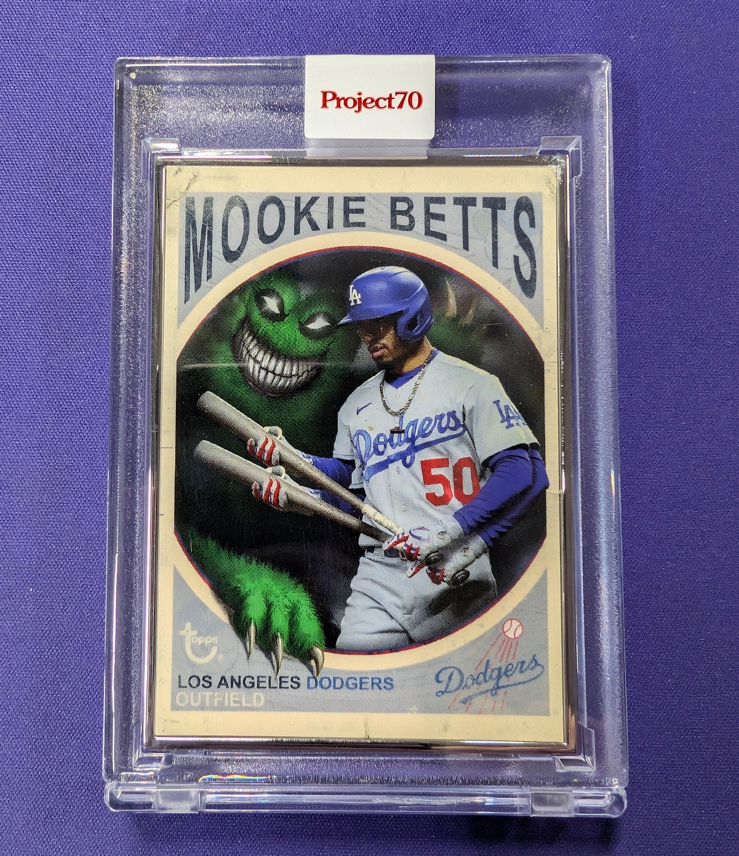 Mookie Betts 2021 Topps Project 70 Greg Simkins Artists Proof 16/51 Hand- Serialized