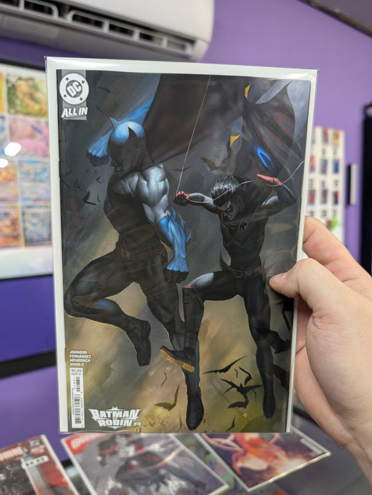 Batman & Robin #18 Aaron Battling Variant Cover 2/15/25 Release