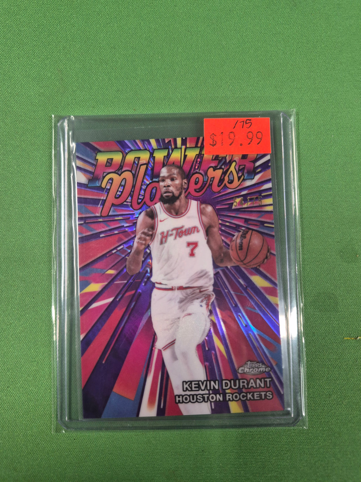 Kevin Durant Power Players /75 Topps Chrome PP-17