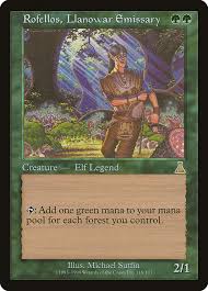 Rofellos, Llanowar Emissary 118/143 Urza's Destiny