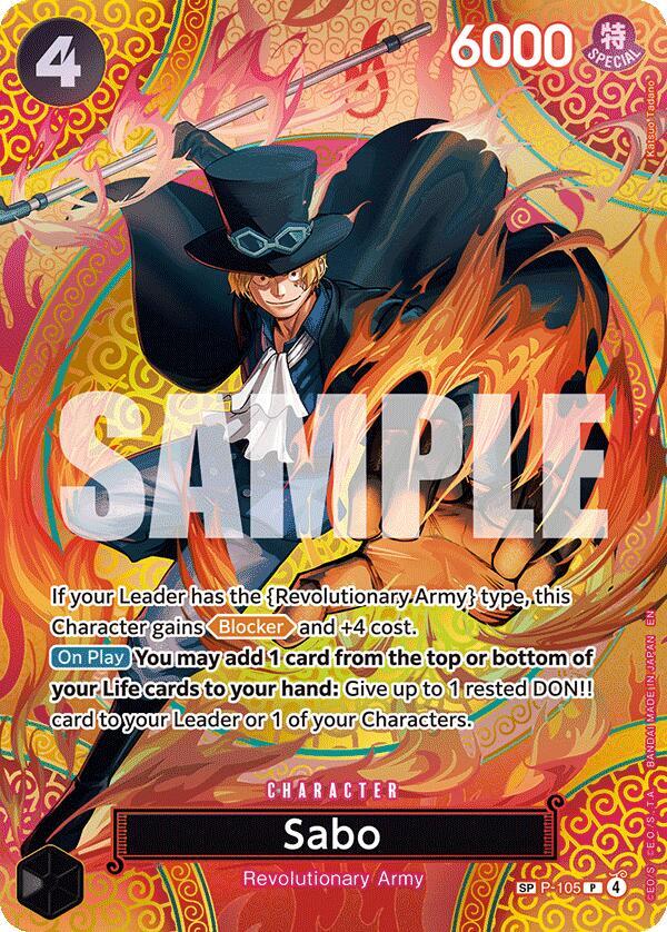 Sabo (P-105) (SP) - Adventure on Kami's Island (OP15-EB04)