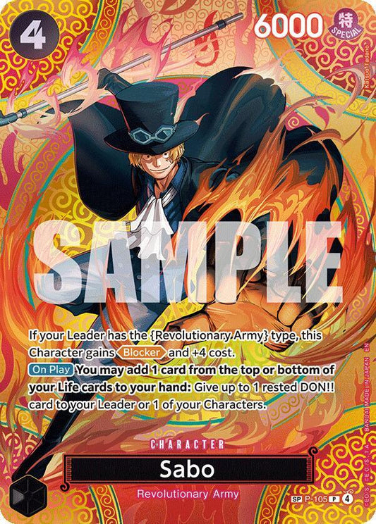 Sabo (P-105) (SP) - Adventure on Kami's Island (OP15-EB04)