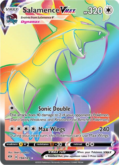 Salamence Vmax 194/189 (Secret) Darkness Ablaze