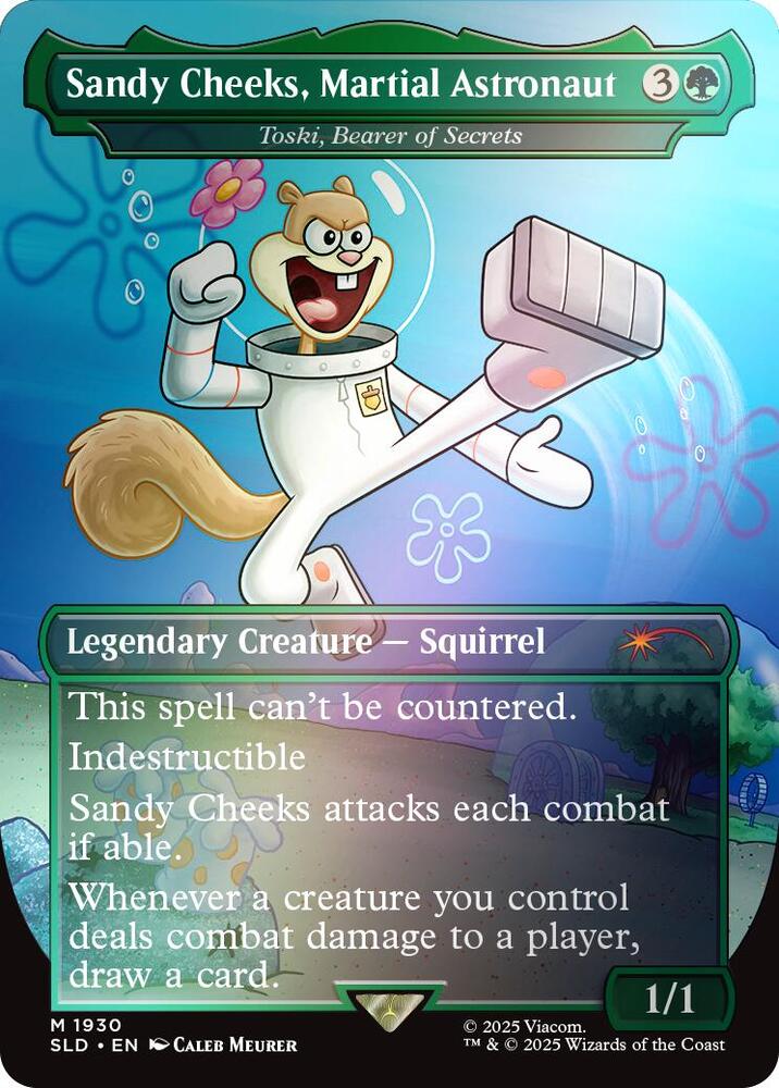 Sandy Cheeks, Martial Astronaut - Toski, Bearer of Secrets (Rainbow Foil) - Secret Lair Drop Series (SLD