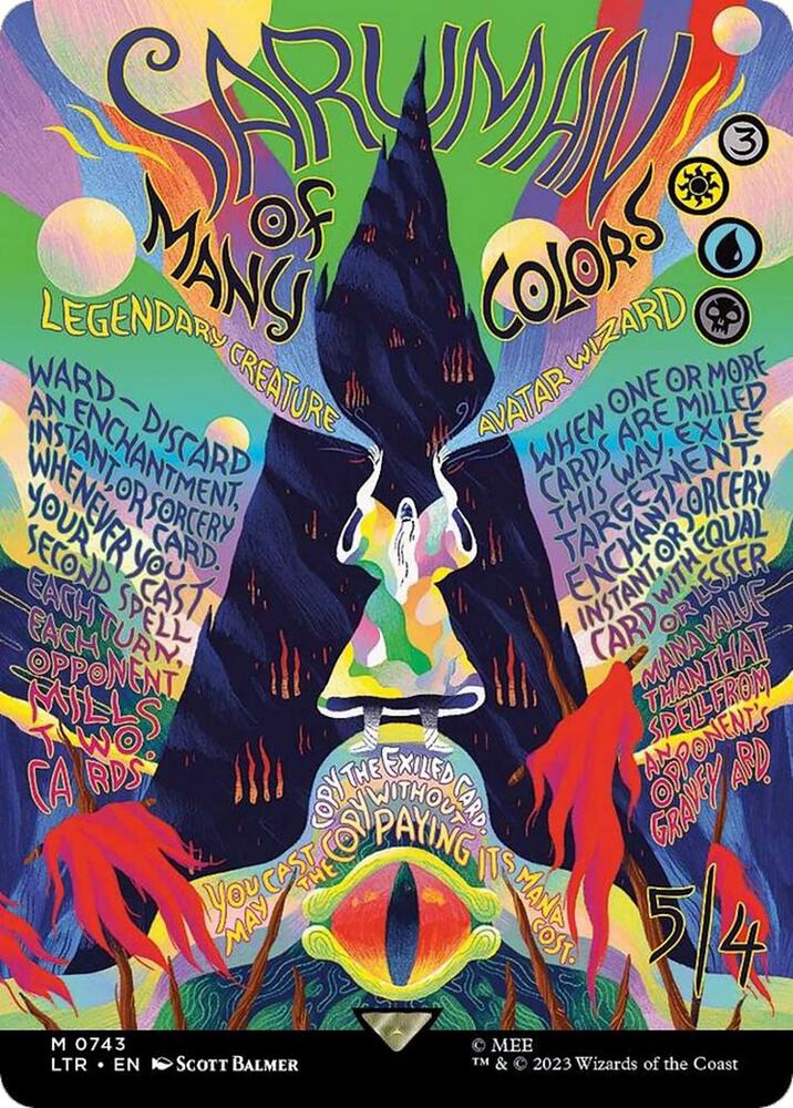 Saruman of Many Colors (Borderless Poster)  0743 - Universes Beyond: The Lord of the Rings: Tales of Middle-earth (LTR)