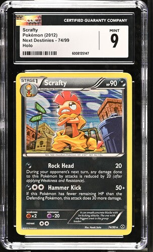 Scrafty Next Destinies 74/99 Holo CGC 9