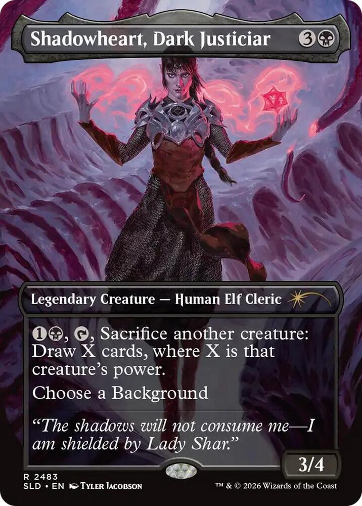 Shadowheart, Dark Justiciar - Secret Lair Drop Series (SLD) Foil 2483