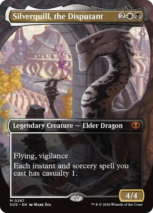 Silverquill, the Disputant (Borderless) - Secrets of Strixhaven (SOS)