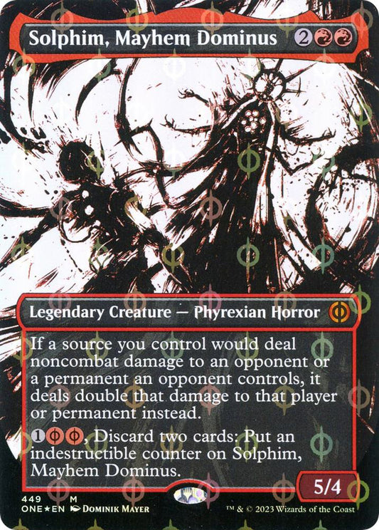 Solphim, Mayhem Dominus (Showcase) (Step-and-Compleat Foil) - Phyrexia: All Will Be One (ONE) Phyrexia: All Will Be One