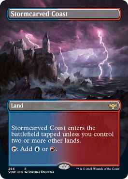 Stormcarved Coast Borderless Foil 284 VOW